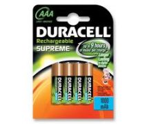 Batterie ricaricabili Duracell Supreme AAA