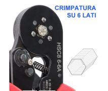 Pinza per terminali a tubetto HSC8 6-6A