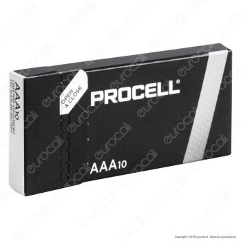 Batterie alcaline AAA Duracell Procell Conf 10 pz